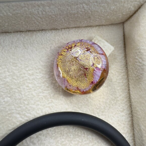 Antica Murrina Venezia Necklace Clip On Earrings Set Pink Glass Millefiori New - Picture 6 of 14